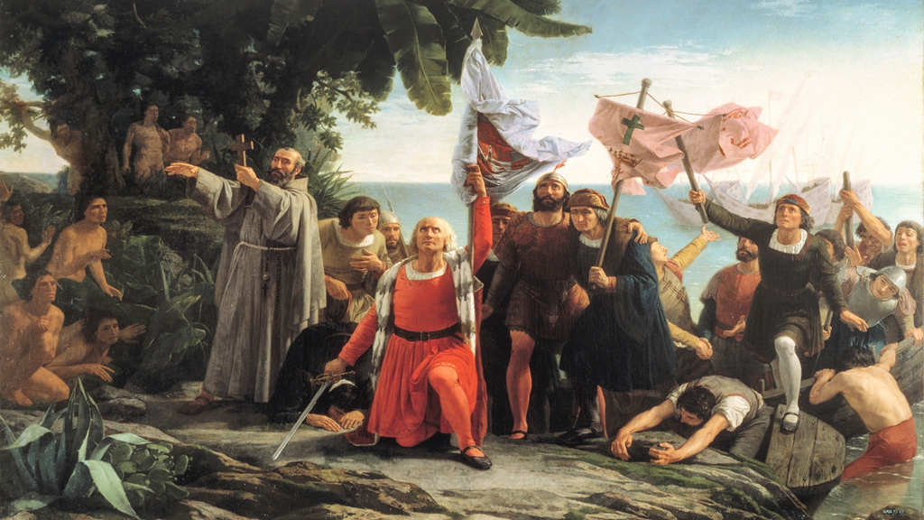 Cristóbal Colón desembarca en América